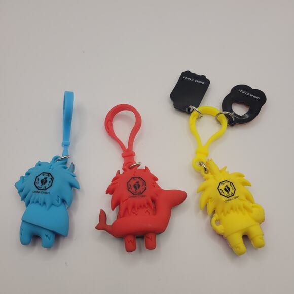 American Heart Association Kids Heart Challenge Lot 3 Characters Keychain Clip - Picture 4 of 4